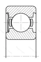 Подшипник  60411 (6411-Z) размер 55x140x33