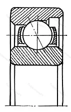 Модификация подшипника 6-6012 размер 12x32x7