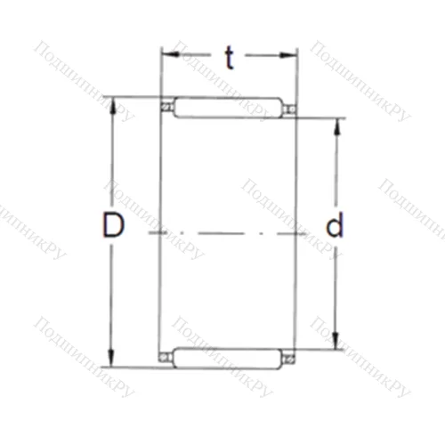 Подшипник игольчатый радиальный K 26X 34X 22