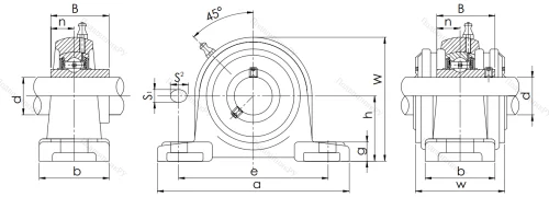 Подшипниковый узел UCP 209