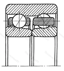 Подшипник  3315D (3086315) размер 75x160x68,3