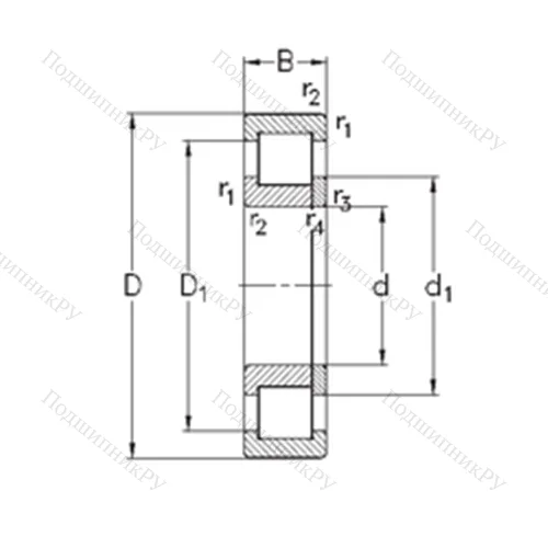 Подшипник роликовый радиальный NUP 2226-E-MA 6