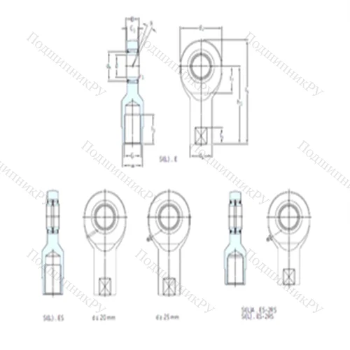 Подшипник скольжения сферический SIL 80ES-2RS от производителя  SKF