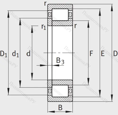 Роликовый цилиндрический подшипник NUP 2218 E XL TVP 2 от производителя  FAG