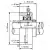 Подшипниковый узел UCFL 218 - Вал: 90 мм