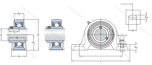 Подшипниковый узел SY 60 TR в Ижевске