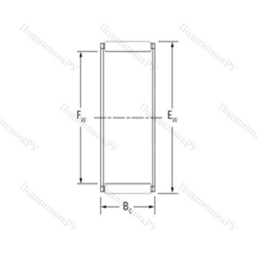 Подшипник игольчатый радиальный RF 283320