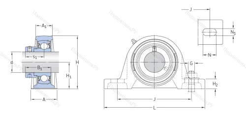 Подшипниковый узел SY 35 FM в Ижевске