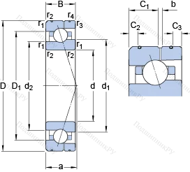Подшипник 7020 CE/HCP 4AL