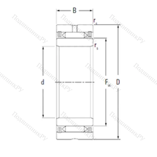 Подшипник игольчатый радиальный NA 2095