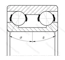 Модификация подшипника 3056216 размер 80x140x44,4 от производителя  ГПЗ-1
