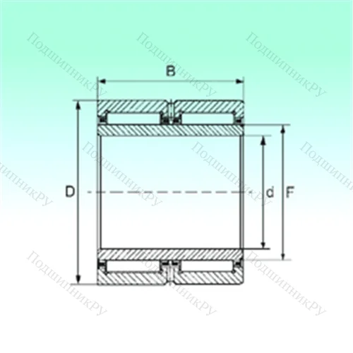 Подшипник игольчатый радиальный NA 6912 ZW