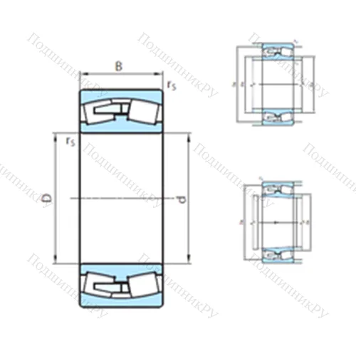 Подшипник роликовый радиальный самоцентрирующийся 24052CW 33MB
