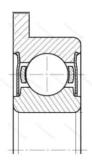 Подшипник  3880800 размер 10x19x7