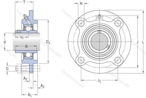 Подшипниковый корпус FYC 509 в Ижевске