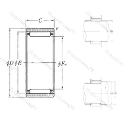 Подшипник игольчатый радиальный RNAO-75?95?30