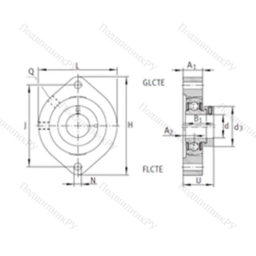 Подшипниковый узел шариковый радиальный