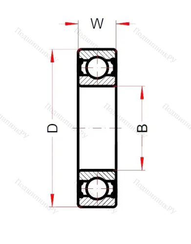 Высокотемпературный  подшипник 6006 BHTS ZZ 280° (BECO) от производителя  BECO
