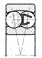 Модификация подшипника 180111 размер 55x90x18 ГОСТ 520-89