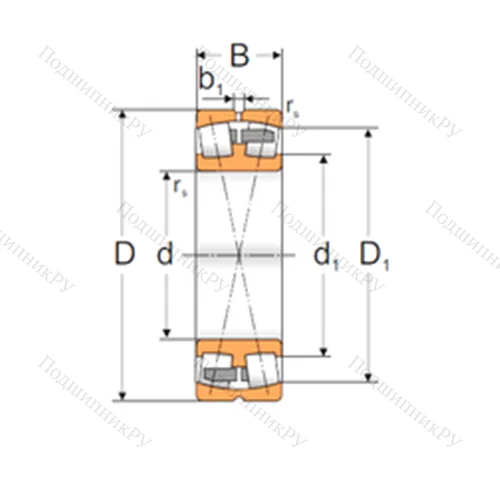 Подшипник роликовый радиальный самоцентрирующийся 22314 MBW 33