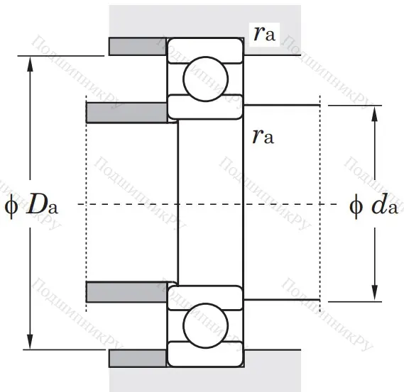 Однорядный шариковый подшипник 6026