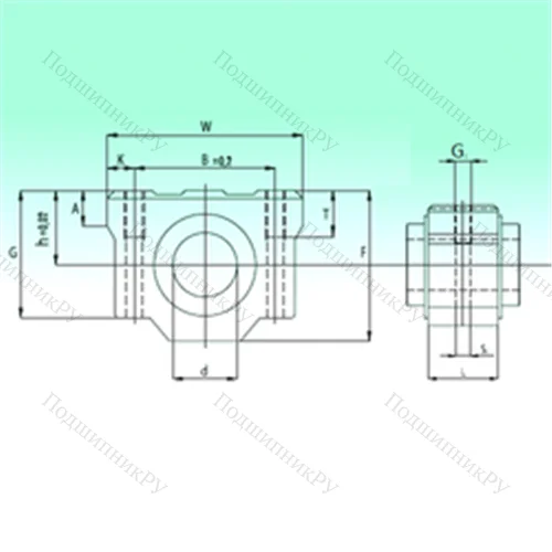 Подшипник шариковый линейный SCV 12 AS от производителя  NBS