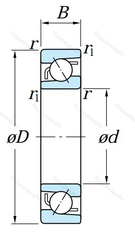 Однорядный шариковый подшипник