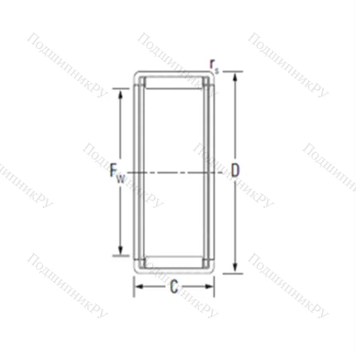 Подшипник игольчатый радиальный TNB 44261S 01