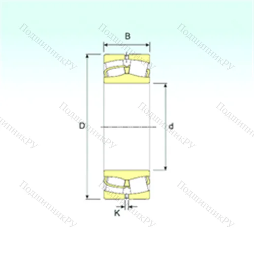 Подшипник роликовый радиальный самоцентрирующийся 22316 от производителя  ISB