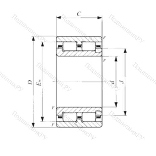 Подшипник роликовый радиальный NAU 4903