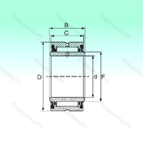 Подшипник игольчатый радиальный NA 4906 2RS