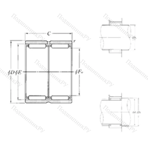 Подшипник игольчатый радиальный RNAO-20?28?26ZW