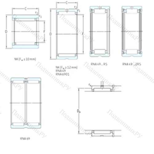 Подшипник игольчатый радиальный NK 45/20TN