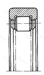 Модификация подшипника 6-1292834Р1 размер 198x215x22