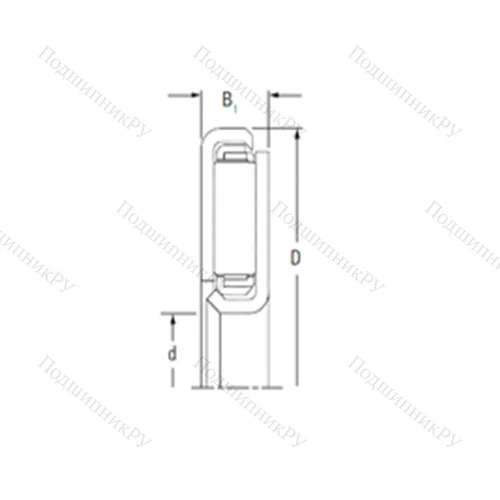 Подшипник игольчатый упорный FNTKF-1532