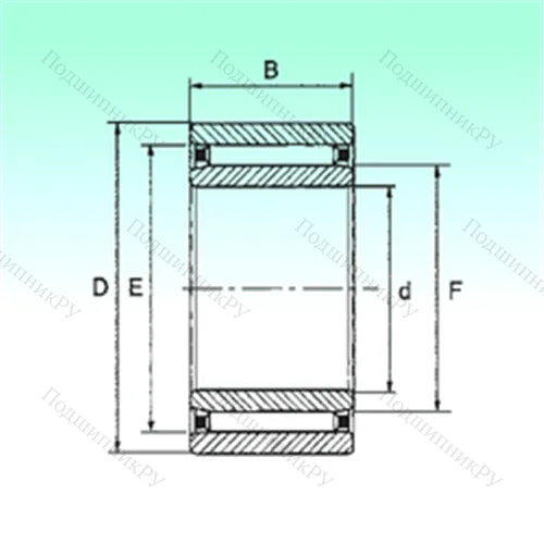 Подшипник игольчатый радиальный NAO 17x35x16