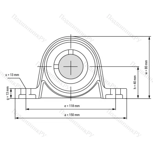 Подшипниковый узел SS KP 007 ST - Вал: 35 мм от производителя  LPZ
