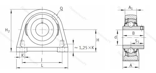 Подшипниковый узел RSHEY 17 XL в Ижевске