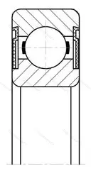 Модификация подшипника 180508АК2С17 размер 40x80x23