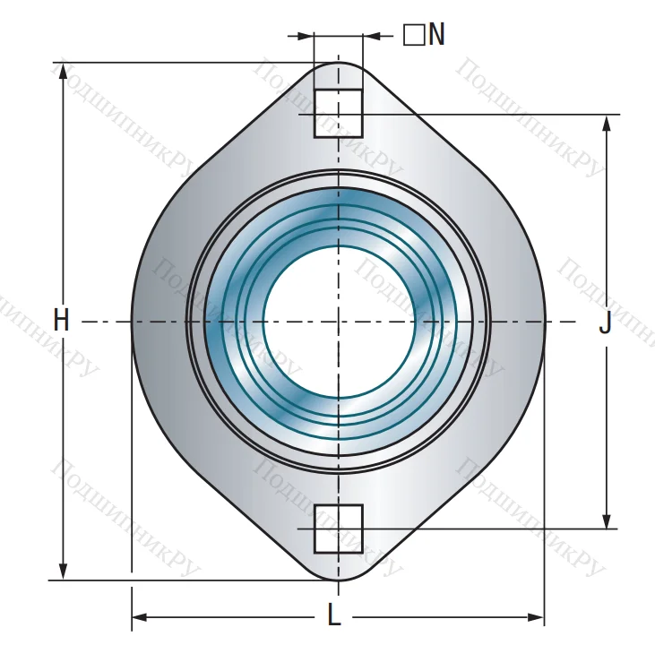 Подшипниковый корпус  PFL 206