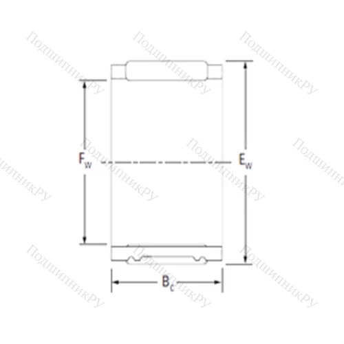 Подшипник игольчатый радиальный RPU 465343A