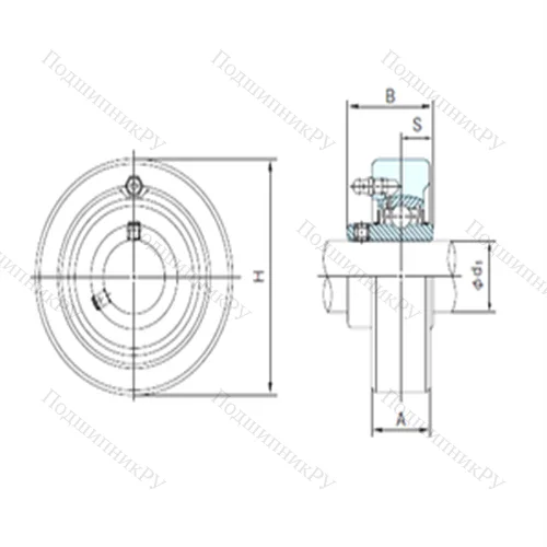 Подшипниковый узел шариковый радиальный UCCX 10