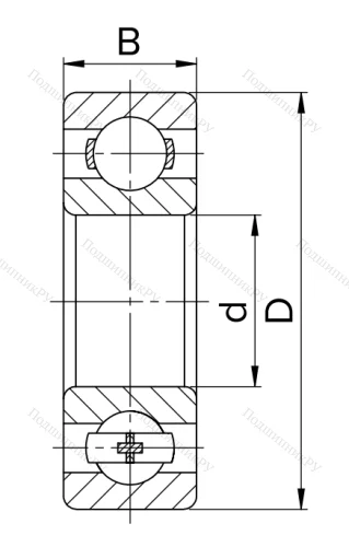 Миниатюрный шариковый подшипник 80018 (608 ZZ) HNWKFI3LX8 в Ижевске