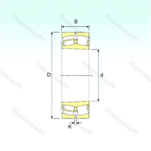 Подшипник роликовый радиальный самоцентрирующийся 22209 K от производителя  ISB