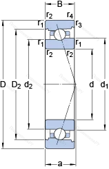 Подшипник 7024 CB/HCP 4A