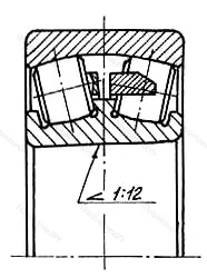 Модификация подшипника 113732 размер 160x265x84 ГОСТ 520-89