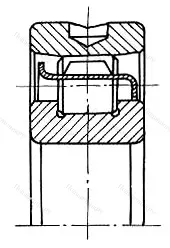 Модификация подшипника 2В0-402311К1М размер 55x120x29