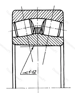 Модификация подшипника 153616К размер 80x170x58
