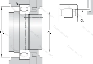 Подшипник N 1024 KTN 9/SP
