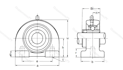Подшипниковый узел UCPA 207 в Ижевске